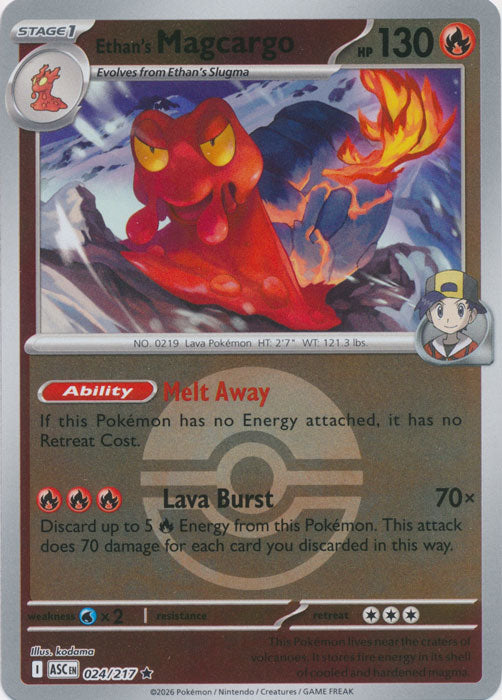 Ethan's Magcargo : ASCENDED HEROES (Ball Reverse holo) - 024/217