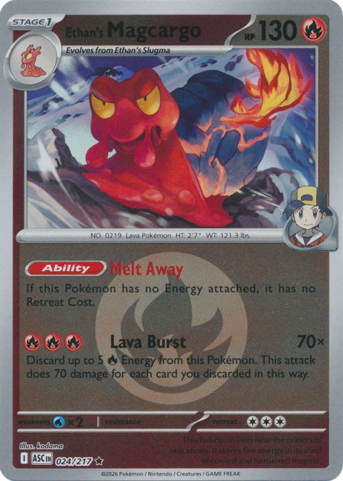 Ethan's Magcargo : ASCENDED HEROES (Energy Reverse holo) - 024/217