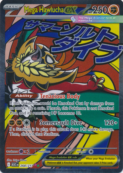 Mega Hawlucha ex : ASCENDED HEROES - 268/217 - Lockett Labs UK