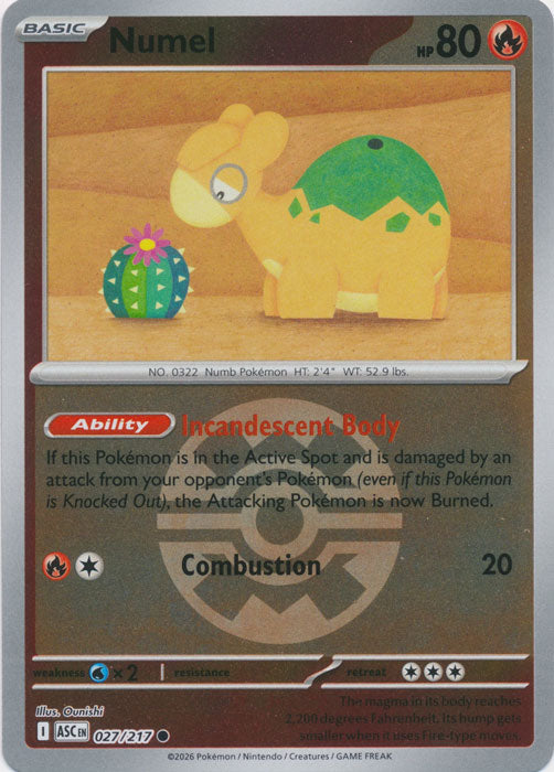 Numel : ASCENDED HEROES (Ball Reverse holo) - 027/217