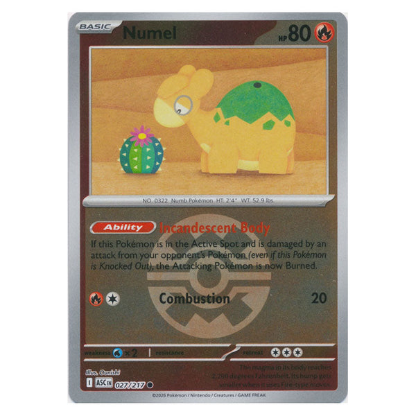 Numel : ASCENDED HEROES (Ball Reverse holo) - 027/217