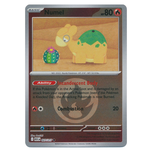 Numel : ASCENDED HEROES (Energy Reverse holo) - 027/217