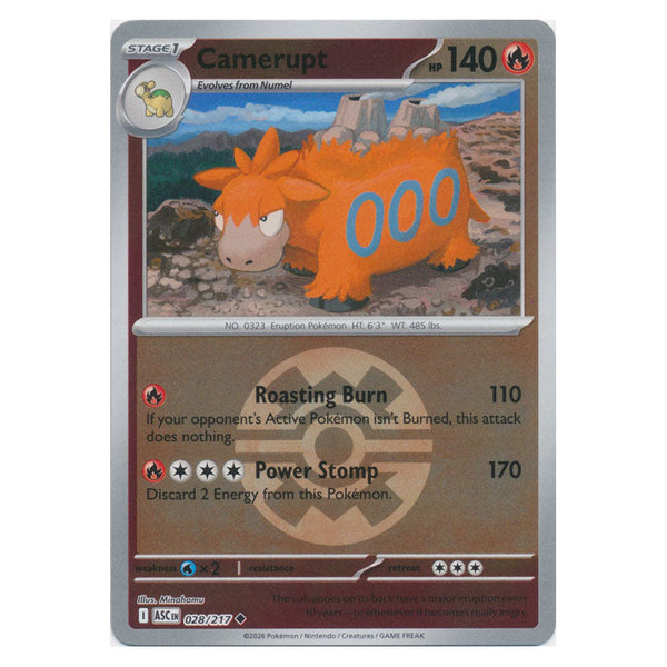 Camerupt : ASCENDED HEROES (Ball Reverse holo) - 028/217