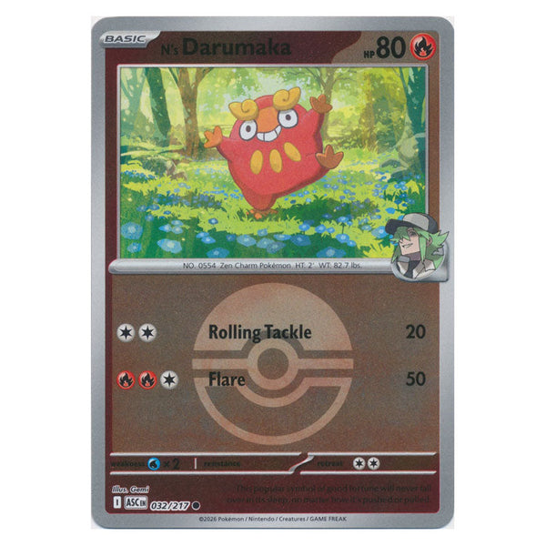 N's Darumaka : ASCENDED HEROES (Ball Reverse holo) - 032/217