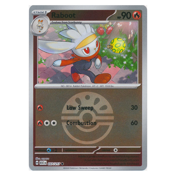 Raboot : ASCENDED HEROES (Ball Reverse holo) - 037/217