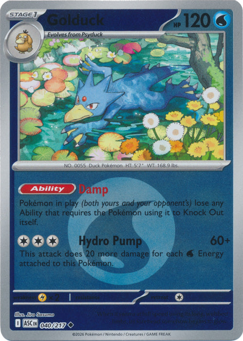 Golduck : ASCENDED HEROES (Energy Reverse holo) - 040/217