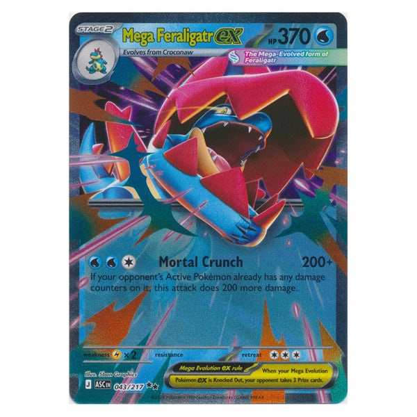 Mega Feraligatr ex : ASCENDED HEROES - 043/217
