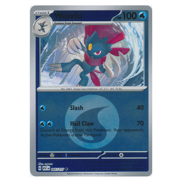 Weavile : ASCENDED HEROES (Energy Reverse holo) - 045/217