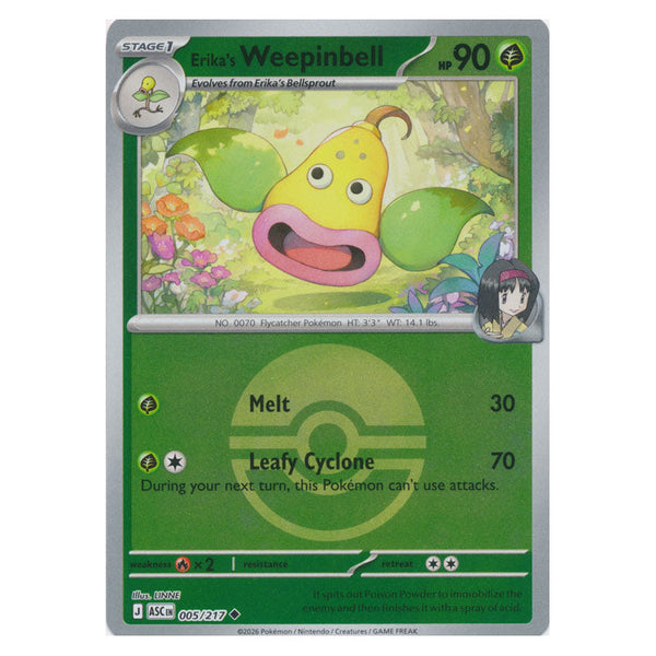 Erika's Weepinbell : ASCENDED HEROES (Ball Reverse holo) - 005/217