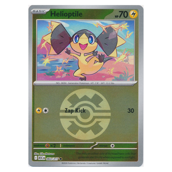 Helioptile : ASCENDED HEROES (Ball Reverse holo) - 063/217