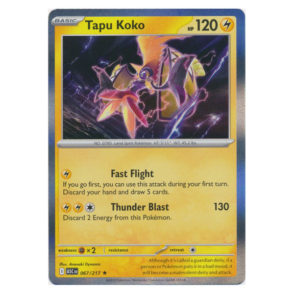 Tapu Koko : ASCENDED HEROES (Holo) - 067/217