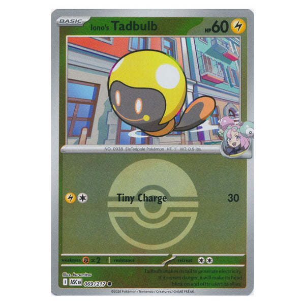 Iono's Tadbulb : ASCENDED HEROES (Ball Reverse holo) - 069/217
