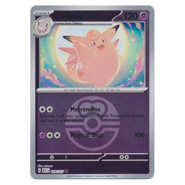Clefable : ASCENDED HEROES (Ball Reverse holo) - 075/217