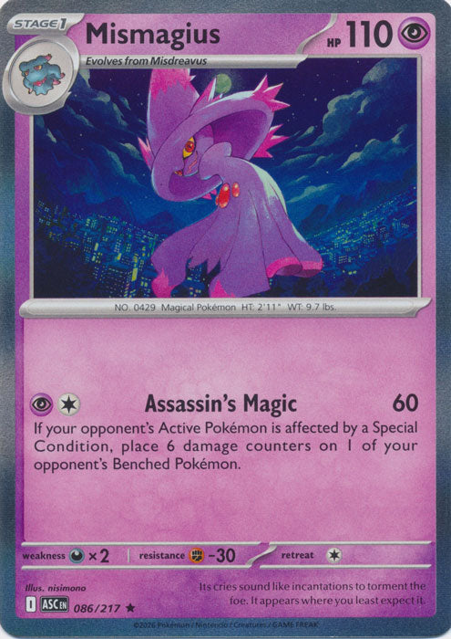 Mismagius : ASCENDED HEROES (Holo) - 086/217 - Lockett Labs UK