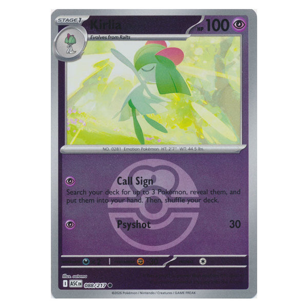 Kirlia : ASCENDED HEROES (Ball Reverse holo) - 088/217