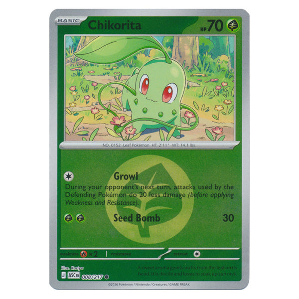 Chikorita : ASCENDED HEROES (Energy Reverse holo) - 008/217