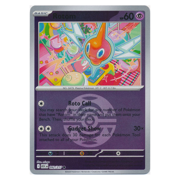 Rotom : ASCENDED HEROES (Ball Reverse holo) - 092/217