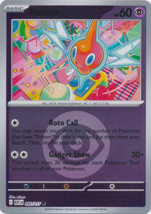 Rotom : ASCENDED HEROES (Energy Reverse holo) - 092/217