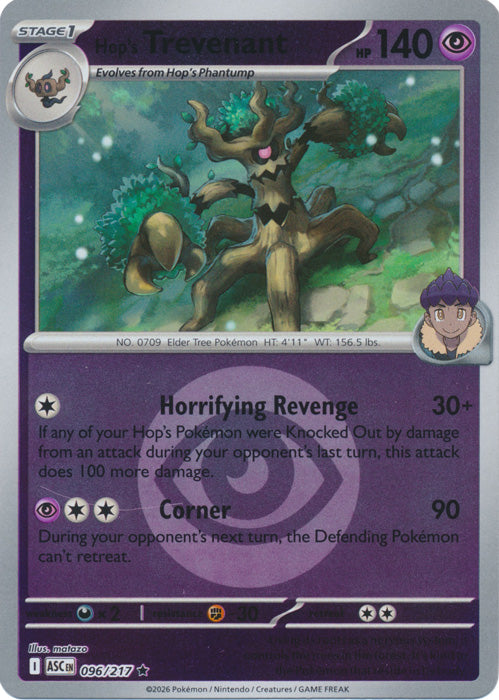 Hop's Trevenant : ASCENDED HEROES (Energy Reverse holo) - 096/217