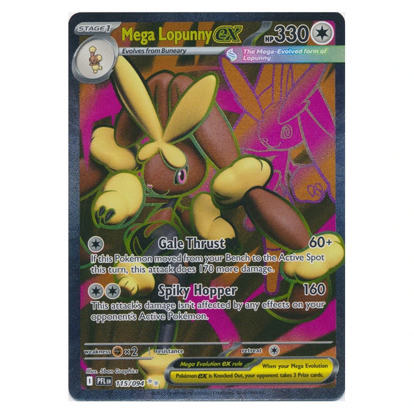 Mega Lopunny ex : PHANTASMAL FLAMES  - 115/094
