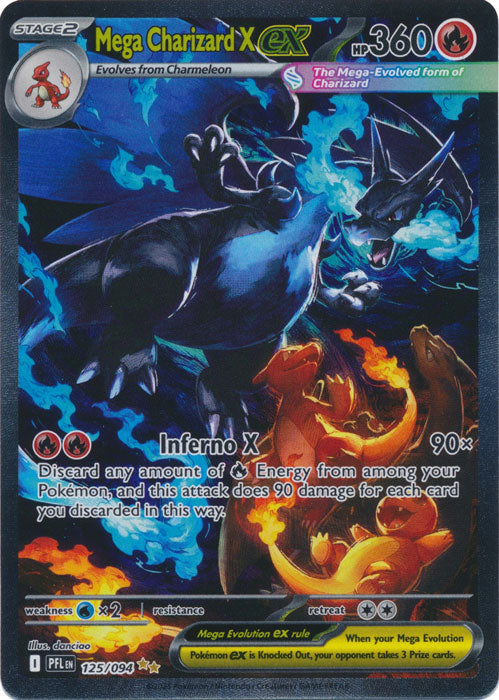 Mega Charizard X ex : PHANTASMAL FLAMES - 125/094