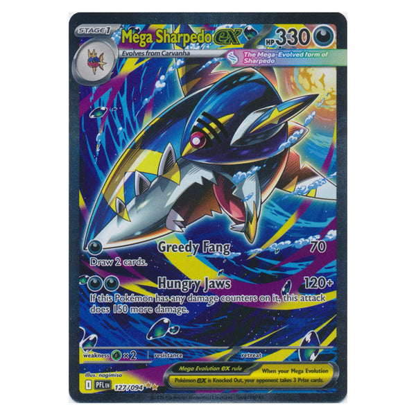 Mega Sharpedo ex : PHANTASMAL FLAMES - 127/094