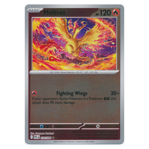 Moltres : PHANTASMAL FLAMES (Reverse holo) - 014/094