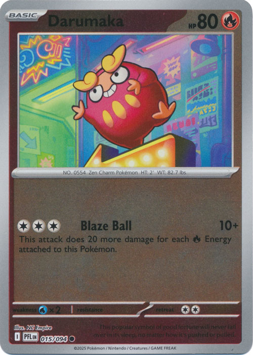 Darumaka : PHANTASMAL FLAMES (Reverse holo) - 015/094 - Lockett Labs UK