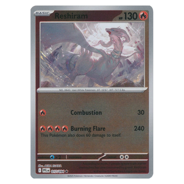 Reshiram : PHANTASMAL FLAMES (Reverse holo) - 017/094