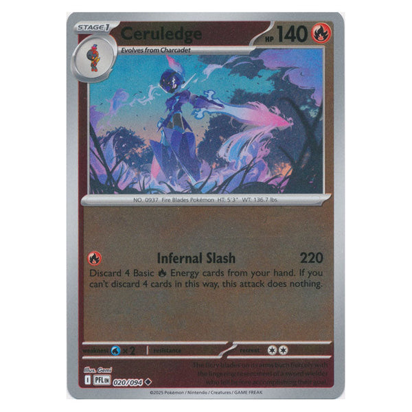 Ceruledge : PHANTASMAL FLAMES (Reverse holo) - 020/094