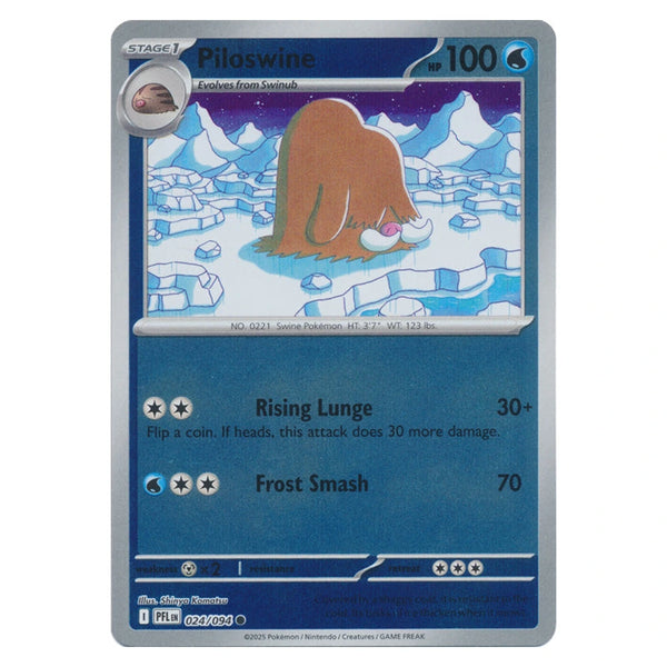 Piloswine : PHANTASMAL FLAMES (Reverse holo) - 024/094