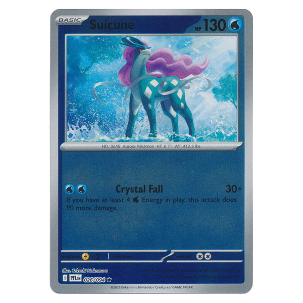 Suicune : PHANTASMAL FLAMES (Reverse holo) - 026/094