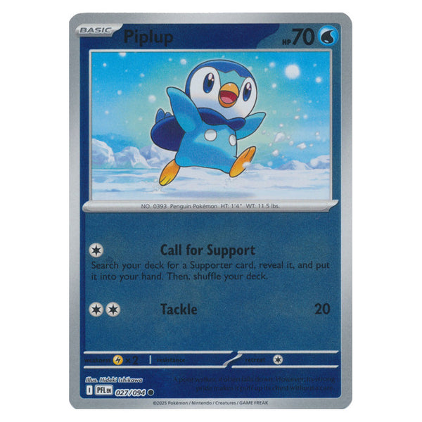 Piplup : PHANTASMAL FLAMES (Reverse holo) - 027/094