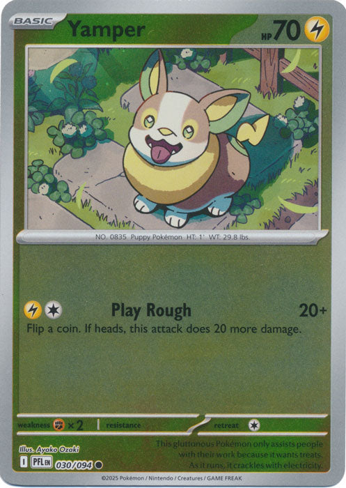 Yamper : PHANTASMAL FLAMES (Reverse holo) - 030/094 - Lockett Labs UK