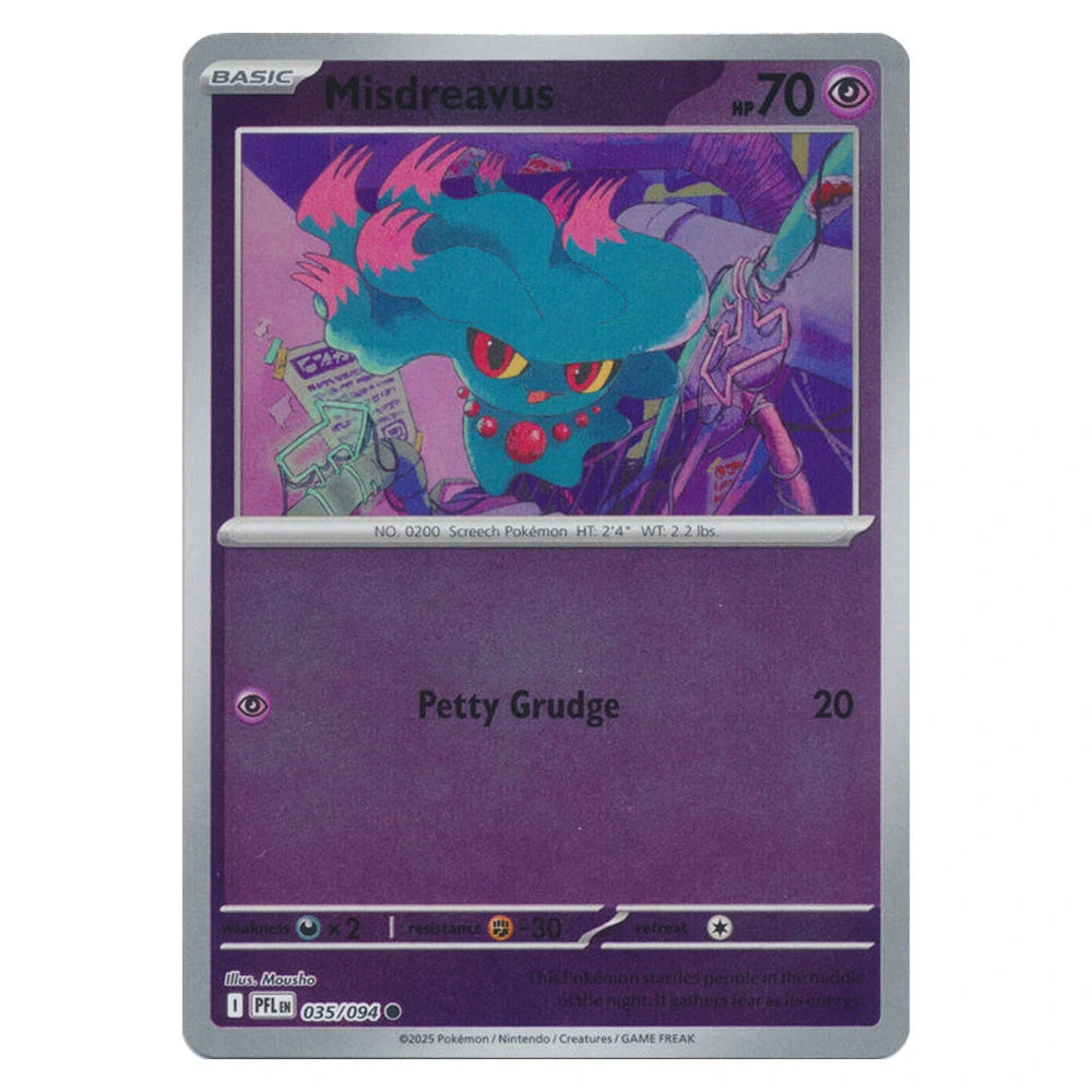 Misdreavus : PHANTASMAL FLAMES (Reverse holo) - 035/094