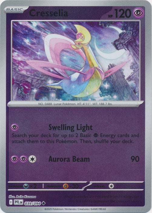 Cresselia : PHANTASMAL FLAMES (Reverse holo) - 039/094