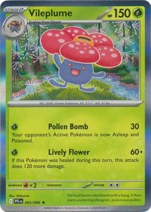 Vileplume : PHANTASMAL FLAMES (Holo) - 003/094