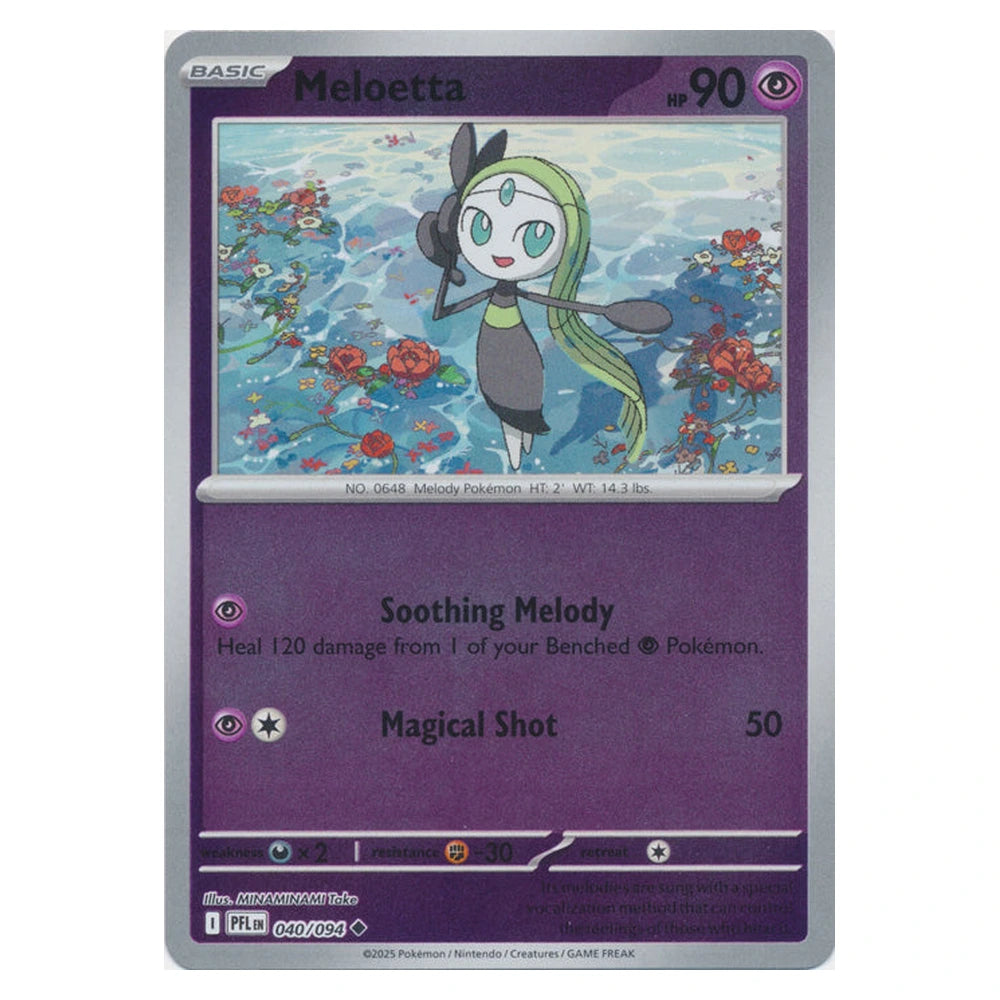 Meloetta : PHANTASMAL FLAMES (Reverse holo) - 040/094