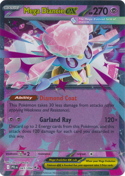 Mega Diancie ex : PHANTASMAL FLAMES - 041/094 - Lockett Labs UK