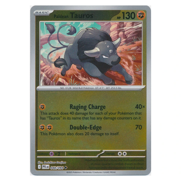 Paldean Tauros : PHANTASMAL FLAMES (Reverse holo) - 048/094
