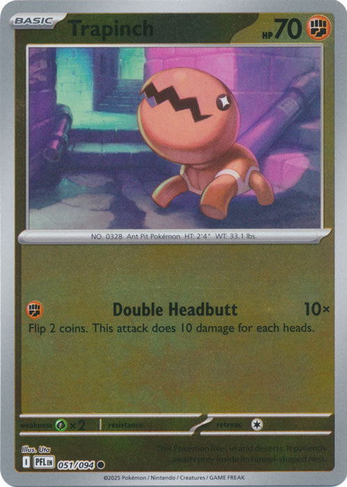 Trapinch : PHANTASMAL FLAMES (Reverse holo) - 051/094
