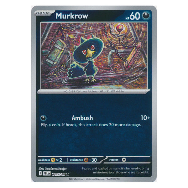 Murkrow : PHANTASMAL FLAMES (Reverse holo) - 057/094