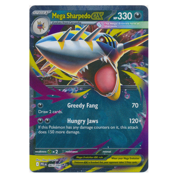 Mega Sharpedo ex : PHANTASMAL FLAMES - 061/094