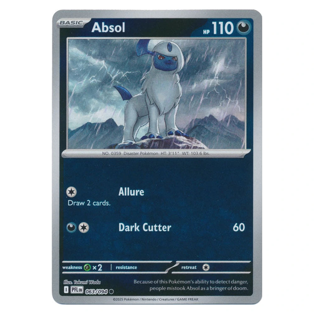 Absol : PHANTASMAL FLAMES (Reverse holo) - 063/094