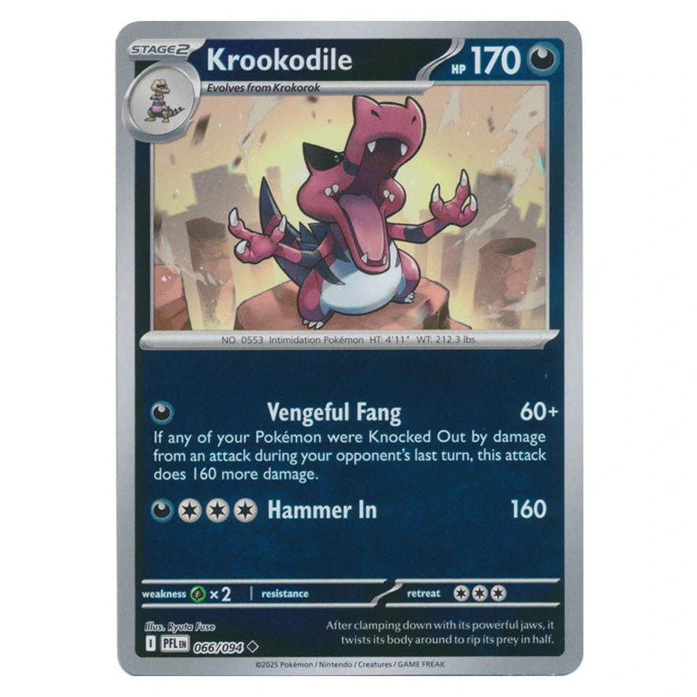 Krookodile : PHANTASMAL FLAMES (Reverse holo) - 066/094