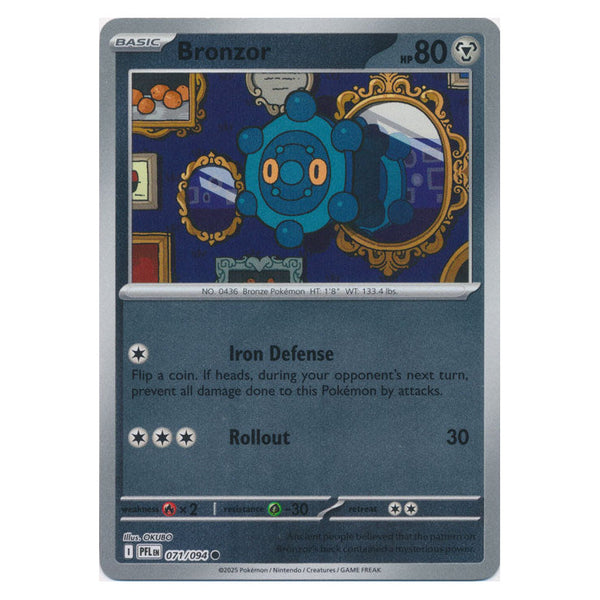 Bronzor : PHANTASMAL FLAMES (Reverse holo) - 071/094