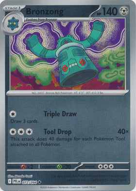 Bronzong : PHANTASMAL FLAMES (Reverse holo) - 072/094
