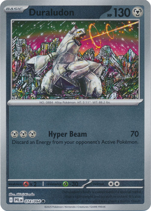 Duraludon : PHANTASMAL FLAMES (Reverse holo) - 074/094 - Lockett Labs UK
