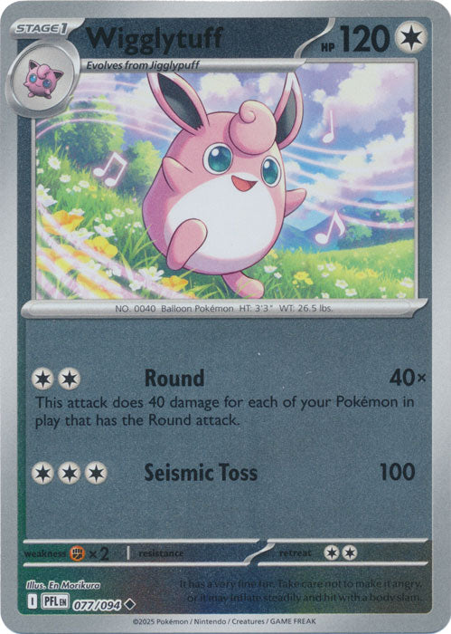 Wigglytuff : PHANTASMAL FLAMES (Reverse holo) - 077/094 - Lockett Labs UK