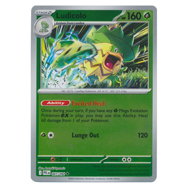 Ludicolo : PHANTASMAL FLAMES (Reverse holo) - 007/094